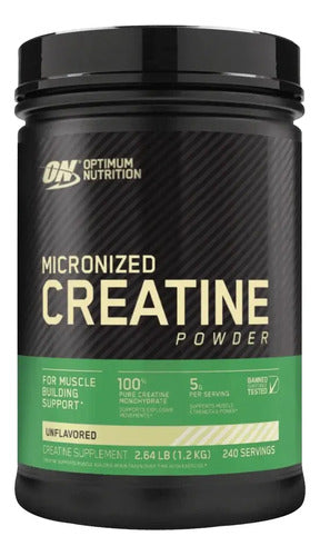 Creatina Monohidratada On Creatine Powder 1200 G 240 Servs Sin Sabor