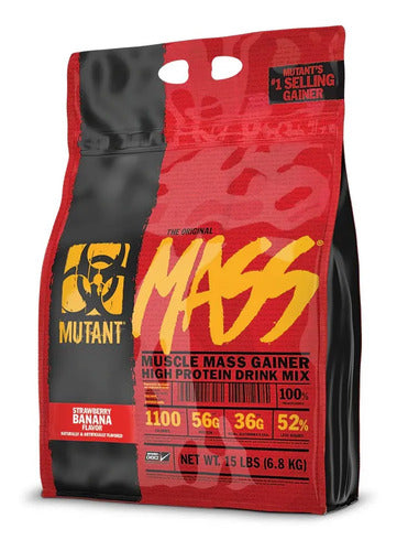 Proteina Mutant Mass 15 Lb Gainer Lpv G4 Sabor Strawberry Bannana Strawberry Banana