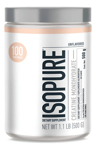 Creatina Monohidratada Isopure Sin Sabor 500 Gr Sin Sabor