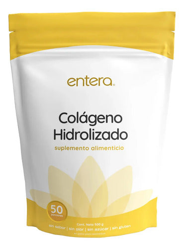 Colágeno Hidrolizado Entera Pharma 500g Colageno En Polvo Sin Sabor Na
