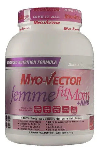 Proteína Myo-vector Femme Fitmom 1.6 Kg Vainilla Suero Leche +hmb