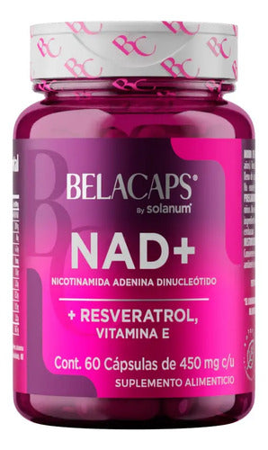 Belacaps Nad+ Con Vitamina E Y Resveratrol 60 Cápsulas Sin Sabor