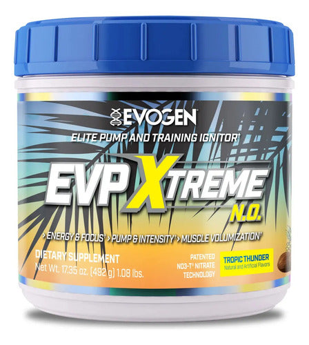 Pre Entreno Evogen Evp Xtreme Para Concéntrate En El Entrenamiento Tropic Thunder