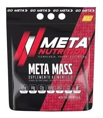 Proteinas Meta Nutrition Meta Mass 12 Lb Los Sabores Sabor Pastel