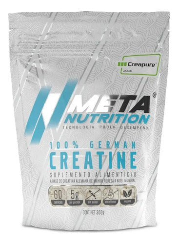 Creatina Sello Creapure Meta Nutrition 300 Grs 60 Serv Sabor Sin Sabor