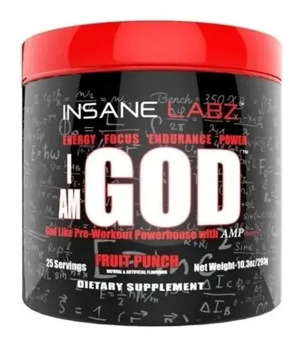 Pre Entreno I Am God Insane Labz 25 Servicios Sabor Thou Shalt Not Covet