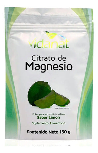 Citrato De Magnesio 150 G Sabor Limón Vidanat Limón