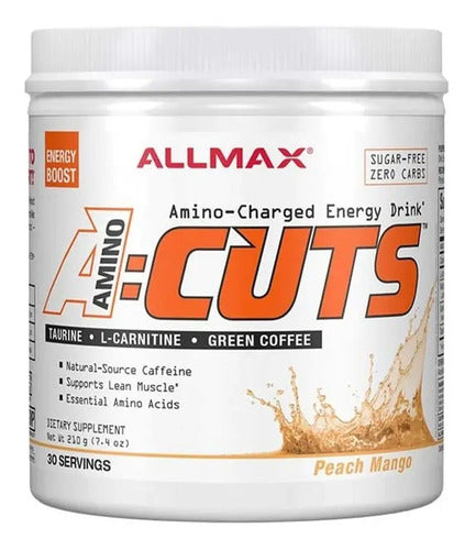 Aminoácidos Allmax Amino Cuts Peach/mango 210g Con Cafeína Natural