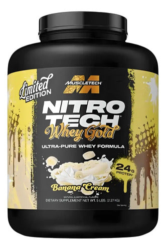 Proteína Muscletech Nitro-tech Whey Gold Edición Limitada De 2.27 Kg Sabor Banana Cream