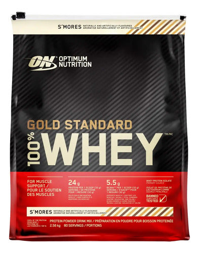 Proteina Whey Gold Standard On 100% 2.48 Kg Los Sabor Sabor S'mores
