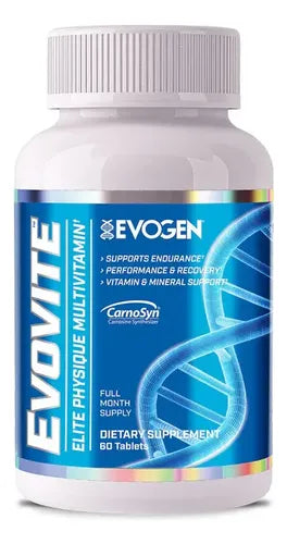 Evogen Evovite 60 Tabletas Multivitamínico Sin Sabor