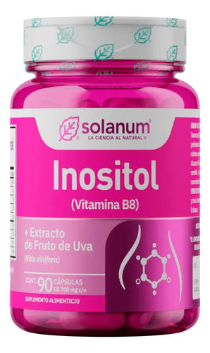 Inositol Solanum, Suplemento Nutricional En Cápsulas, 90 Unidades Sin Sabor