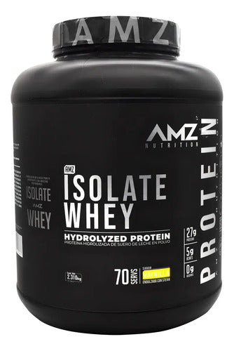 Amz Proteina Isolate Whey 5lbs / 2.310kg / 70 Porciones Sabor Vainilla