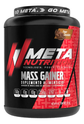 Proteina Meta Nutrition Ganador Mass Gainer 6 Lb / 2.72 Kg Sabor Chocolate Power Chocolate