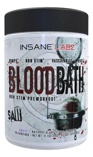 Pre Entreno Blood Bath Saw Insane Labz 40 Serv Sabor Uva Sabor Grape