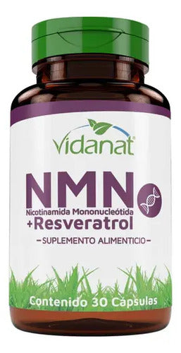 Vidanat Nmn + Resveratrol Suplemento Alimenticio 30 Caps Sabor Sin Sabor