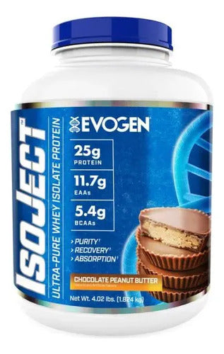 Evogen Isoject Ultra Pure Whey 4 Lbs Sabor Chocolate Peanut Butter