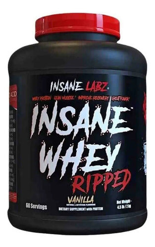 Insane Whey Ripped Proteina Insane Labz 2 Kg 60 Servicios En Polvo Sabor Vainilla