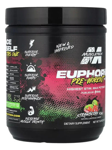 Muscletech Euphoriq Pre Entrenamiento Polvo Fresa-kiwi