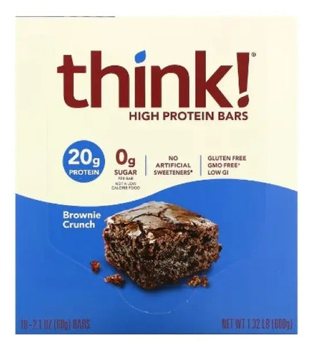 Think! High Protein Bara 10/60g Brownie Crunch