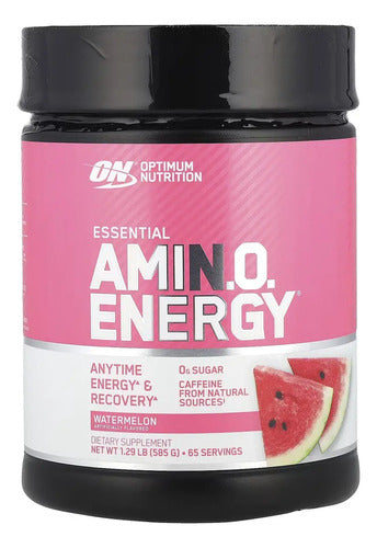 Aminoácidos Optimum Nutrition Amino Energy 65 Porciones 585g Sabor Watermelon Sandía
