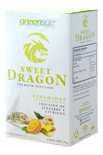 Té Jengibre Y Cítricos Greenside Sweet Dragon 14 Pirámides