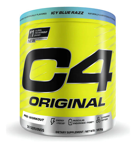 Pre Entrenamiento Cellucor C4 30 Servicios Sabor Frambuesa Azul
