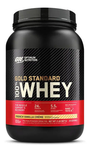 Optimum Nutrition Suplemento Gold Standard 100% Whey Sabor French Vanilla Crème De 907g