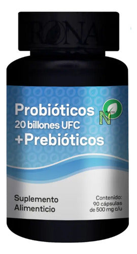 Probioticos Y Prebioticos 90 Capsulas Pronacen Sin Sabor