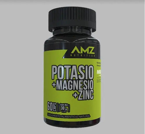 Amz Potasio, Magnesio, Zinc 60 Caps Sin Sabor