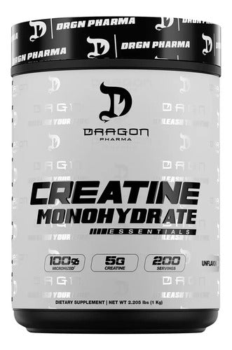 Dragon Pharma Creatine Monohydrate 1 Kg 200 Serv Sabor Sin Sabor