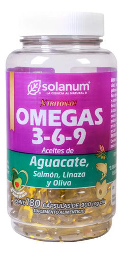 Solanum Omega 3 6 9 Triton-o3 180 Capsulas Sin Sabor