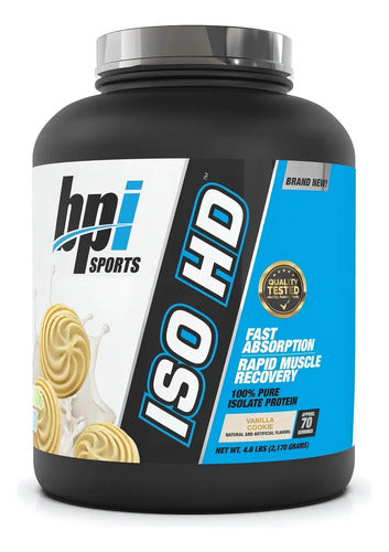 Proteina Bpi Iso Hd 5 Lbs (70 Porciones) Los Sabores Sabor Vainilla Cookie