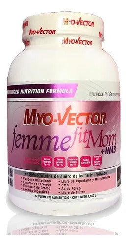 Myovector Femme Fit Mom 1.650 Kg 3.63 Lbs 50 Servicios Sabor Capuccino Cappuccino