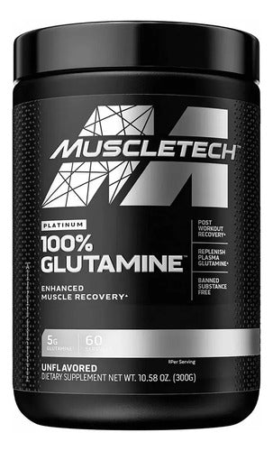 Suplemento En Polvo Muscletech Essential Series Glutamina De Platinum 100% Glutamine X 300g Sin Sabor