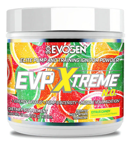 Pre Entreno Evogen Evp Xxxtreme 40 Servicios Sabor Citrus Candy