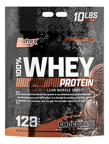 100% Whey Protein 10 Lbs Nutrex Research Proteina Es Chocolate