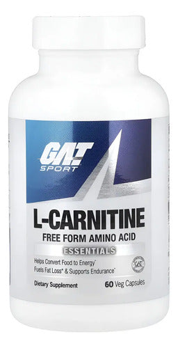 Carnitina Gat Sport L- Carnitine 60 Veg Capsulas 500mg Sabor Sin Sabor