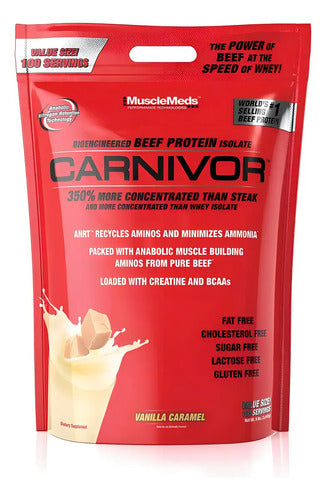 Musclemeds Carnivor Isolate Polvo 7 Lbs Costal / 100 Serv Sabor Vainilla