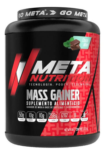 Proteina Meta Nutrition Ganador Mass Gainer 6 Lb 2.72 Kg Sabor Choco Menta