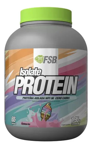 Proteina Whey Isolate Protein Fsb 1.95kg 65 Servicios Wpi Sabor Rainbow Ice