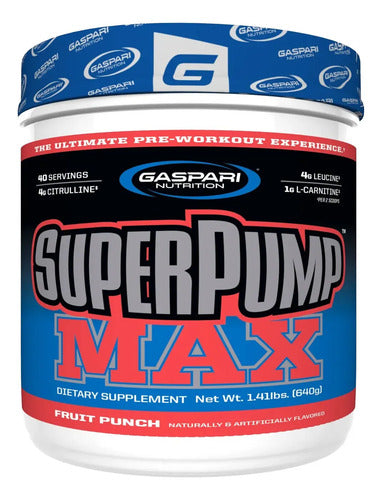 Pre Entreno Gaspari Superpump Max 640g Ponche De Frutas Rendimiento