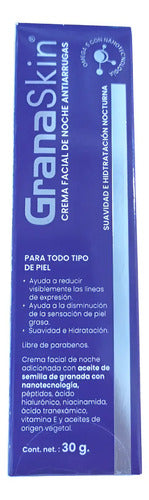Crema Facial Antiarrugas Noche Granaskin Aceite Granada 30g Todo Tipo Piel Todo Tipo De Piel