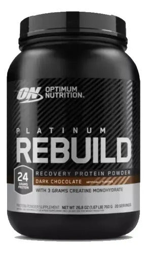 Optimum Nutrition Platinum Rebuild 30 Servicios Sabor Dark Chocolate Chocolate Amargo