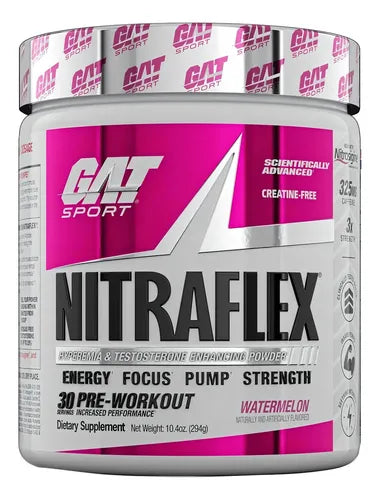 Suplemento Deportivo Gat Sport Aminoácidos Nitraflex Pre-workout Sandía 294g