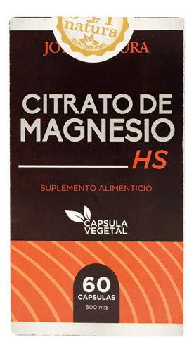Citrato De Magnesio Hs Con 60 Caps Joy Natura Sabor N/a