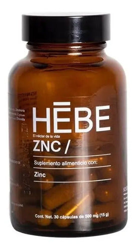 Hebe Sesen Zinc, 30 Caps, Calcio,magnesio,potasio,vitamina C - Sin Sabor