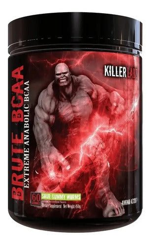 Suplemento En Polvo Killer Labz Brute Bcaa Aminoácidos Sabor Sour Gummy Worm En Bote De 450g 60 Un