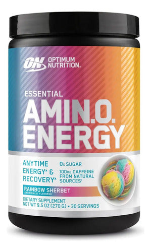 Optimum Nutrition On Amino Energy Nuevos Sabores! 30 Serv Sabor Rainbow Sherbet