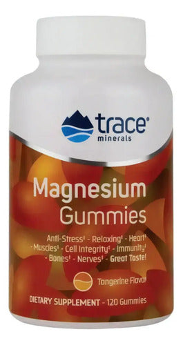 Gomitas Magnesio Trace Minerals Sabor Mandarina 120 Unidades